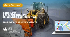 Con Sat Snow tracci lo sgombero neve sul territorio del tuo Comune