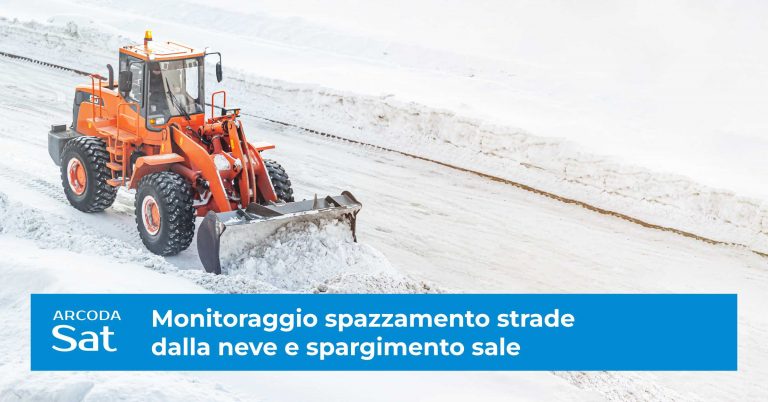 Monitoraggio spazzamento strade dalla neve e spargimento sale